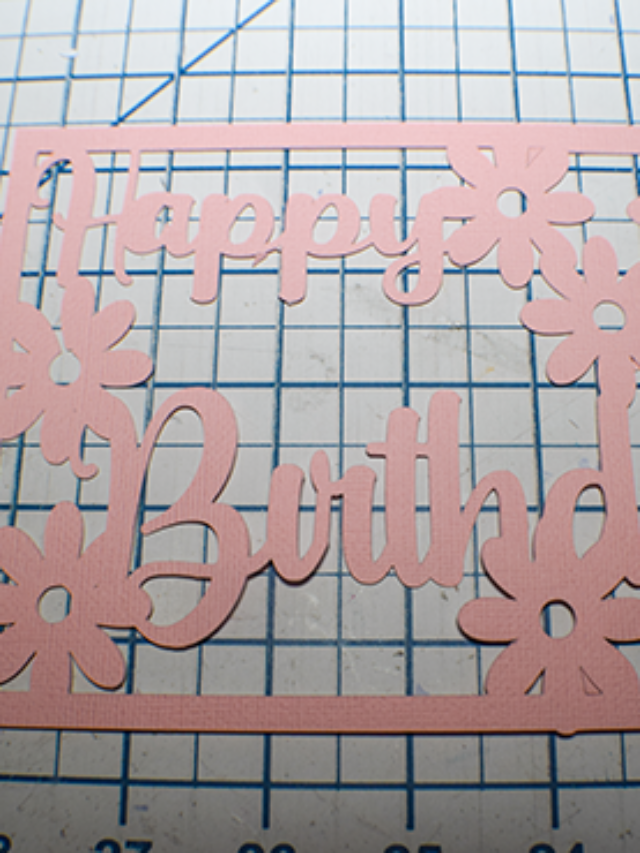 Cricut Birthday Shaker Card DIY Story