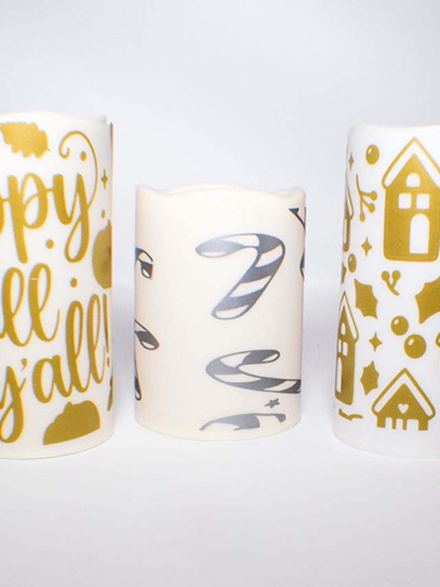 How to Make Holiday Candle Wraps using Cricut Story