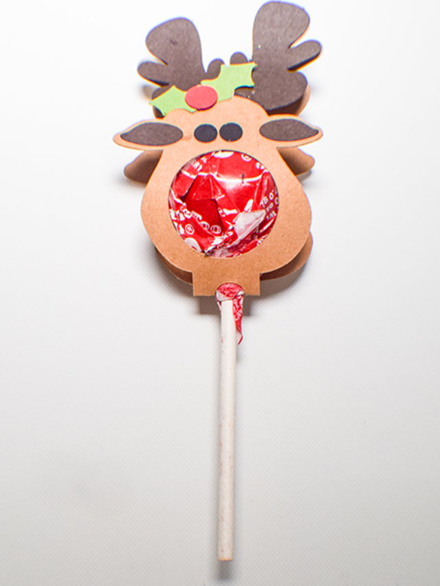How to Make a Reindeer Lollipop Holder using Cricut Story