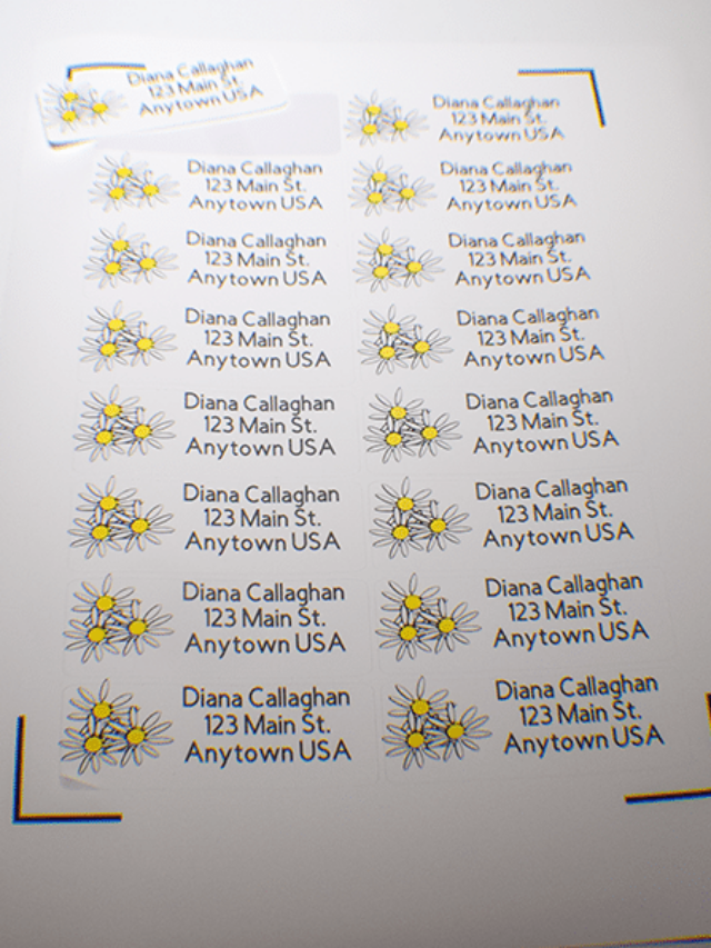 How to Make Personalized Address Labels using Cricut Story
