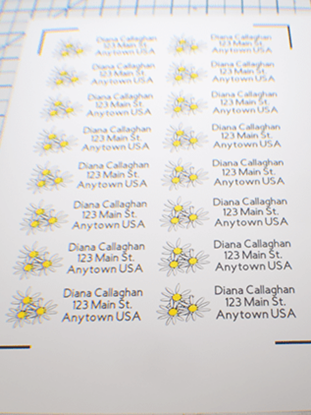 Cricut Address Label DIY Story