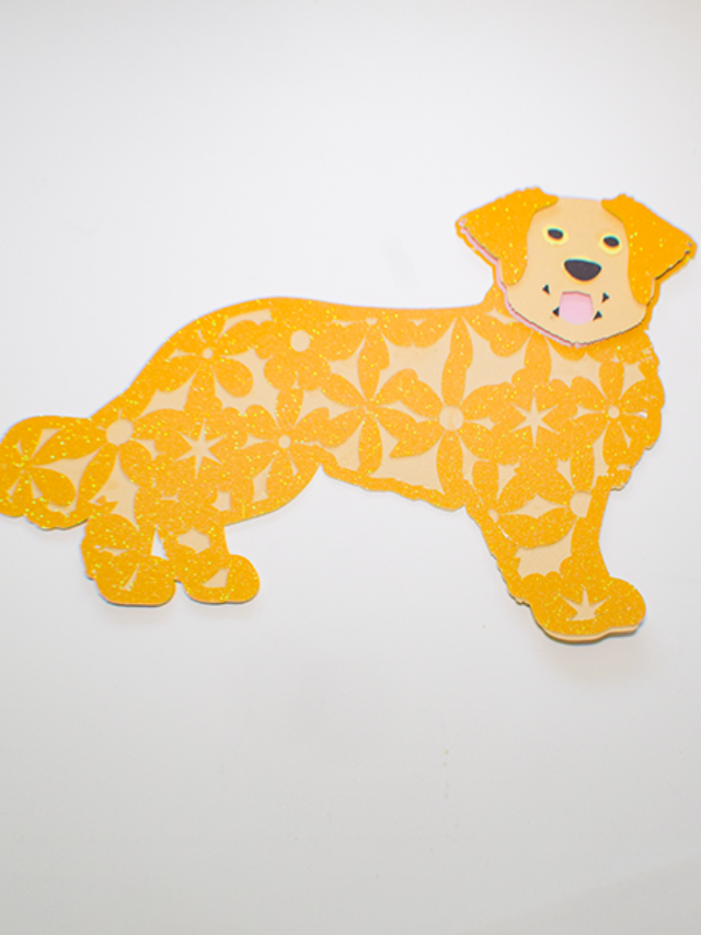 Making a Layered Golden Retriever Mandala Story